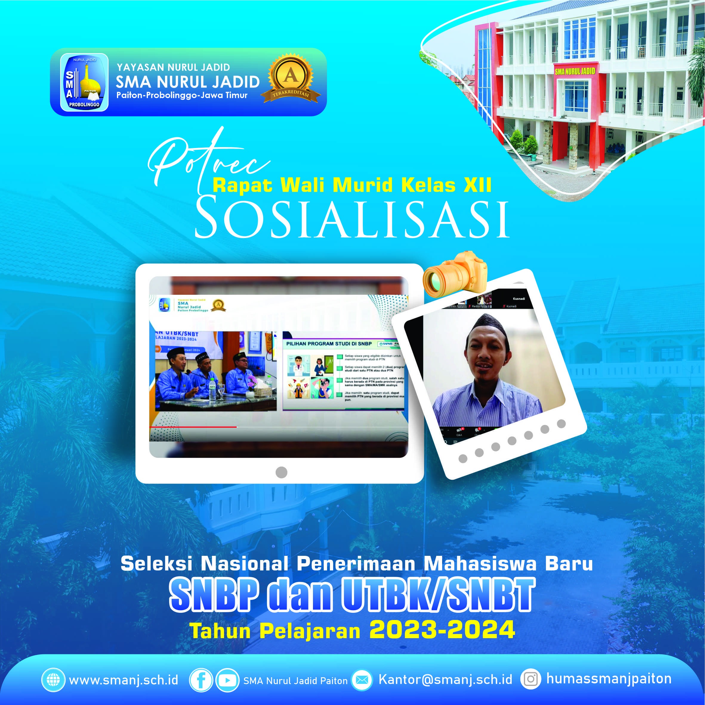 Antusiasme Rapat Wali Murid : Kolaborasi Peningkatan Pendidikan Anak SMA Nurul Jadid Paiton