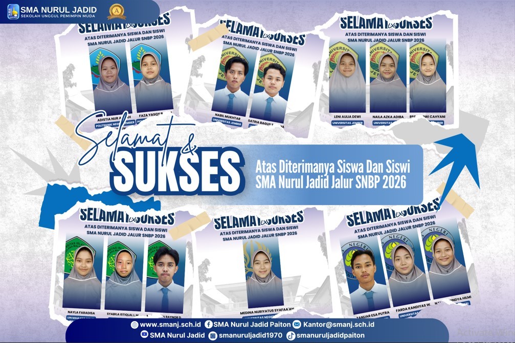 Belasan Siswa SMA Nurul Jadid Lolos SNBP 2026, Tembus PTN Ternama di Indonesia